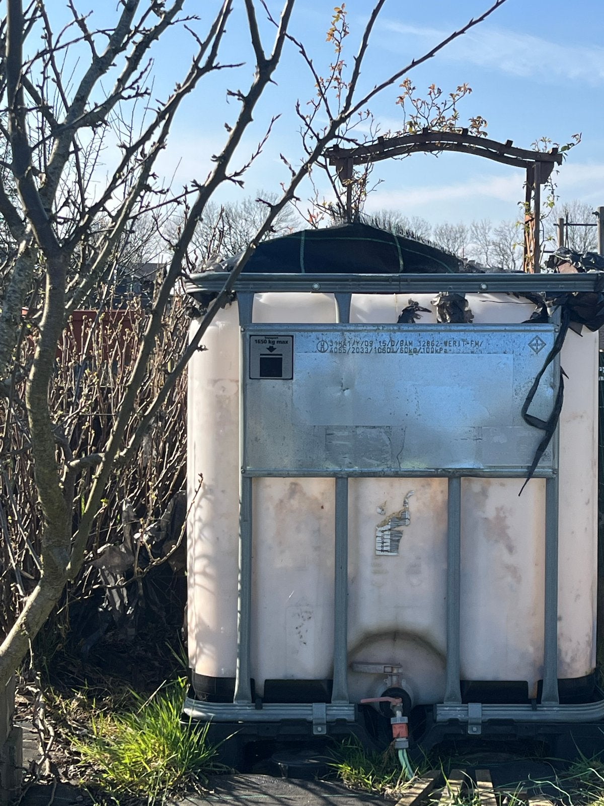 Watertank 1000 liter IBC container, Ophalen, Gebruikt, Overige typen