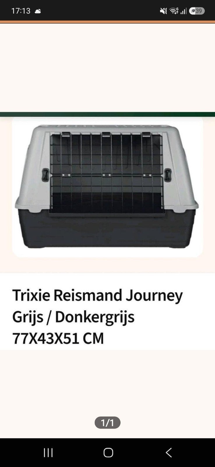 hondentransport box, Ophalen