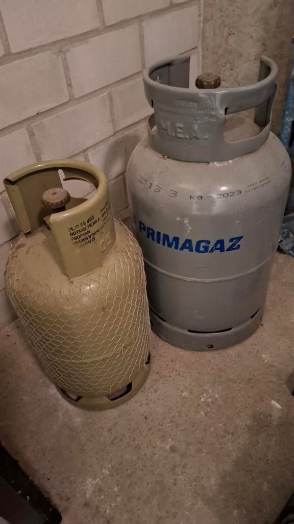 Gasflessen (Primagaz en onbekend merk), Ophalen of Verzenden, Gebruikt, Primagaz
