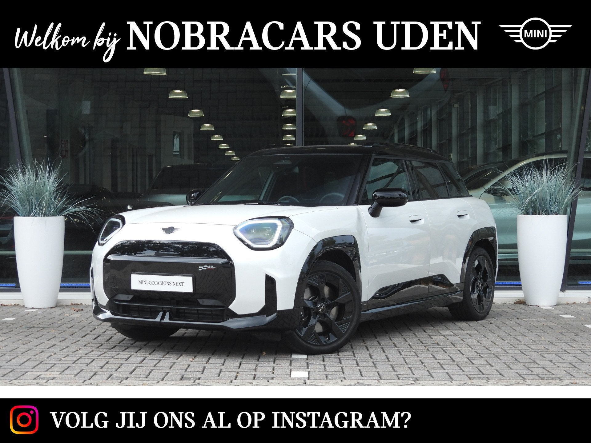 MINI Aceman SE / JCW / Pakket M / JCW / Pakket M / 18" John, Auto's, Dealer onderhouden, Gebruikt, Met garantie (alle), Wit