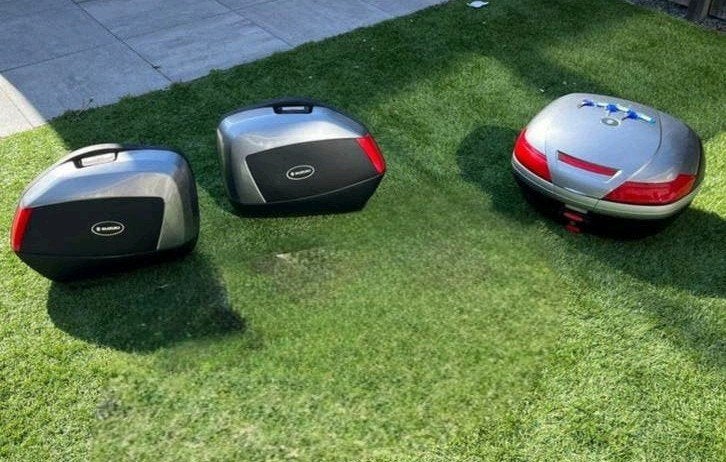 Originele Suzuki Monokey zijkoffers + topkoffer, Motoren, Accessoires | Koffers en Tassen, Gebruikt, Ophalen