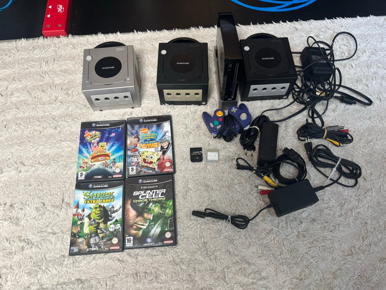Nintendo GameCube Collectie, Gebruikt, Zwart, Met games, Ophalen of Verzenden