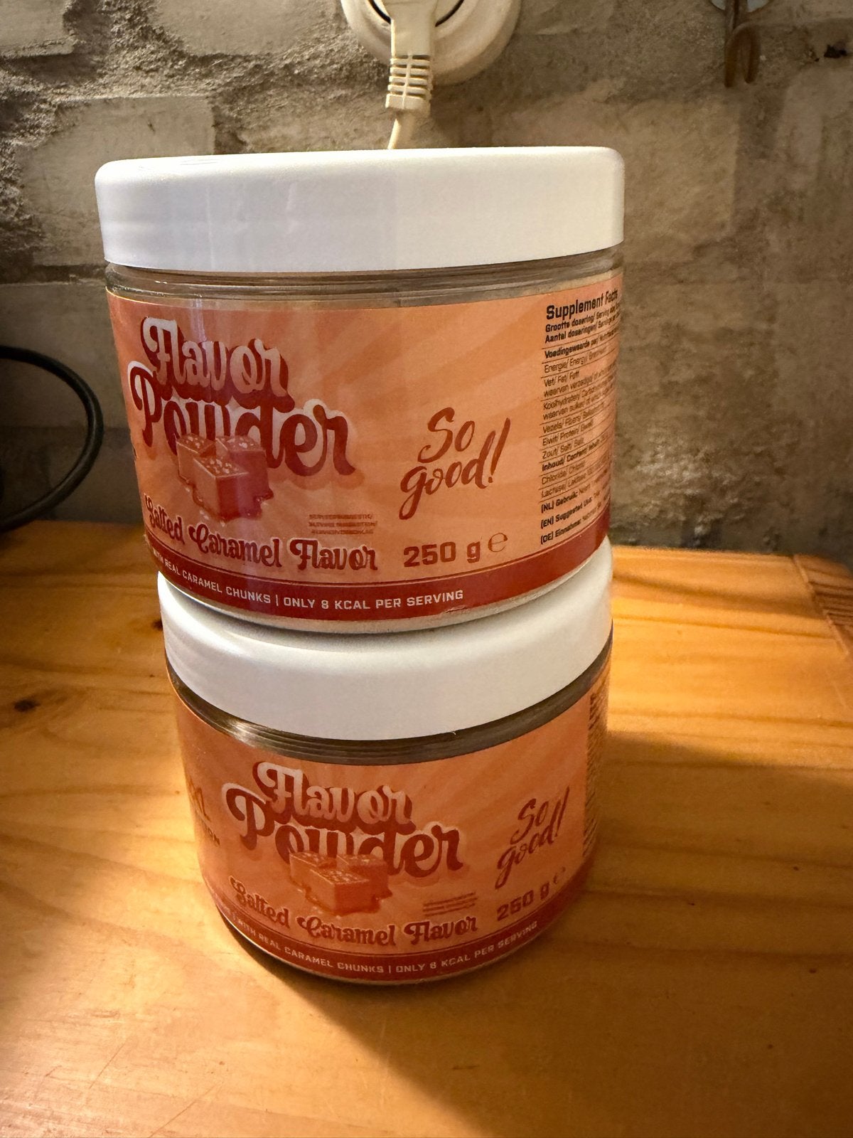 Flavor Powder Salted Caramel - 2x 250g, Ophalen of Verzenden, Nieuw, Poeder of Drank