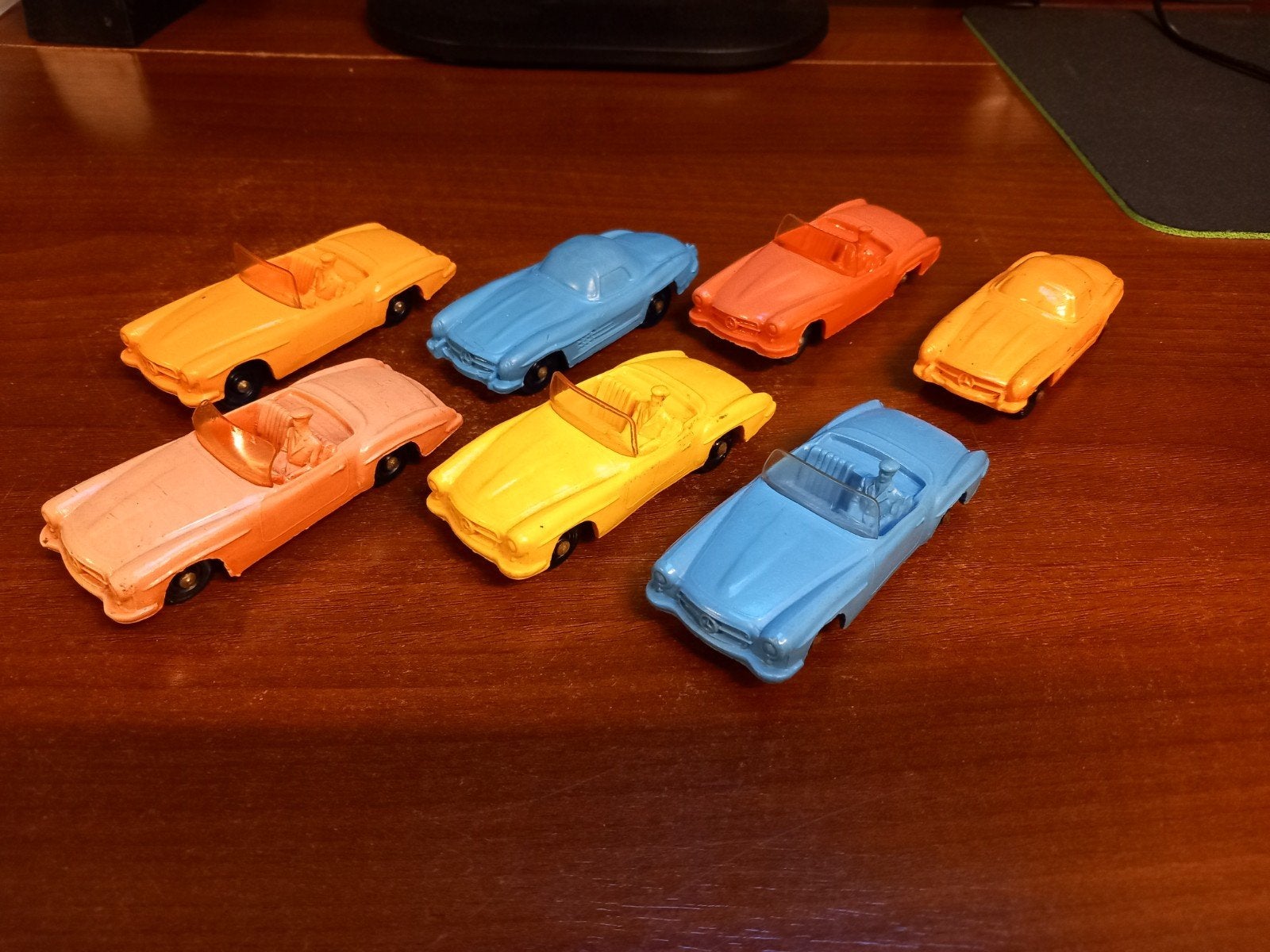 Vintage plastic auto's Tomte Laerdal - set van 7, Ophalen of Verzenden, Gebruikt, Auto