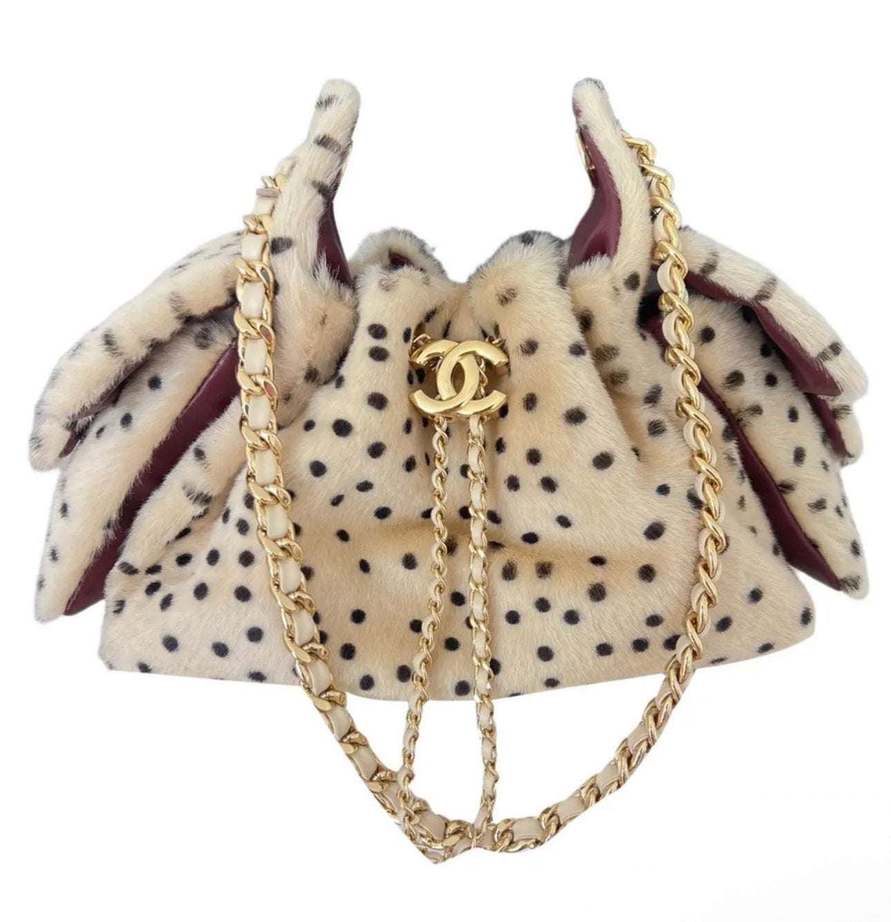 Leopard print handtas met gouden ketting, Sieraden, Tassen en Uiterlijk, Tassen | Damestassen, Ophalen of Verzenden, Zo goed als nieuw