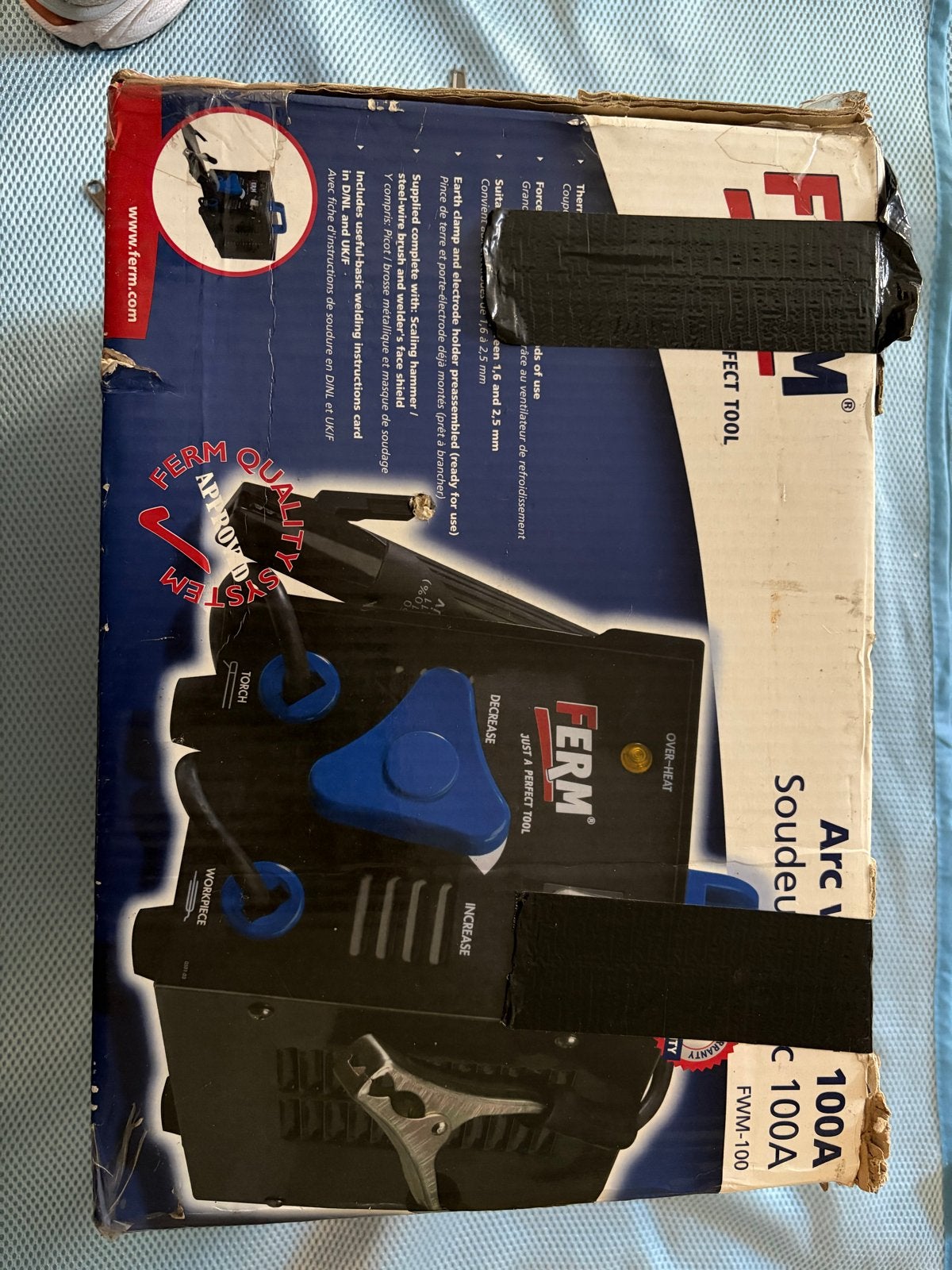Ferm FWM-100 Lasapparaat - Perfect voor thuisgebruik, Ophalen of Verzenden, Gebruikt, Minder dan 150 ampère, Elektroden
