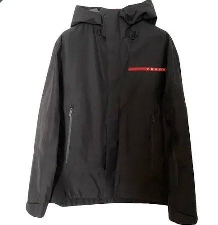 Prada Jas - Stijlvolle Zwarte Herenjas, Kleding | Heren, Jassen | Zomer, Ophalen of Verzenden, Zo goed als nieuw, Maat 46 (S) of kleiner
