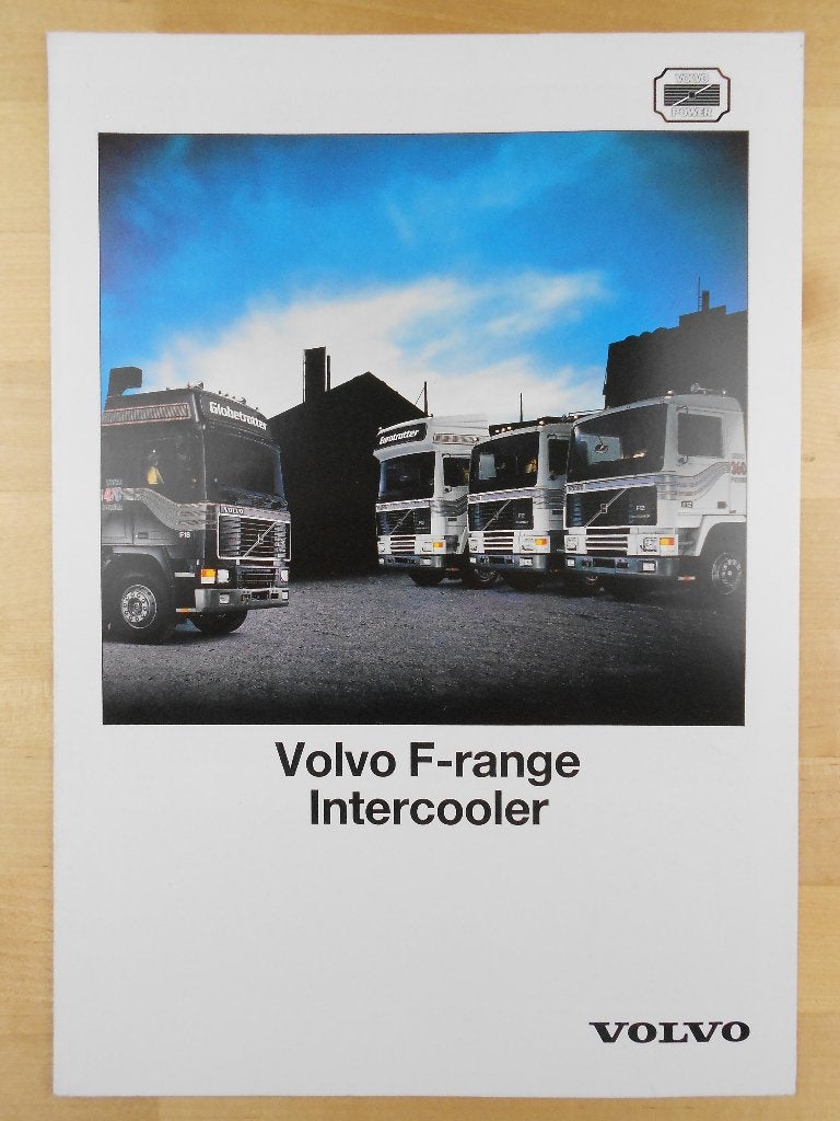 Volvo F10 F12 F16 Brochure 1987, Volvo, Zo goed als nieuw, Volvo, Ophalen of Verzenden