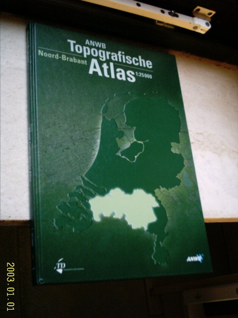 ANWB Topografische Atlas Noord-Brabant., Boeken, Ophalen of Verzenden, 1800 tot 2000, Nederland, Landkaart