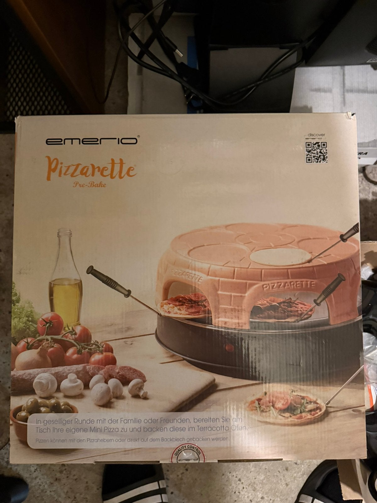 Emerio Pizzarette Pre-Bake. 6 persoons, Ophalen, Nieuw, 4 t/m 7 personen