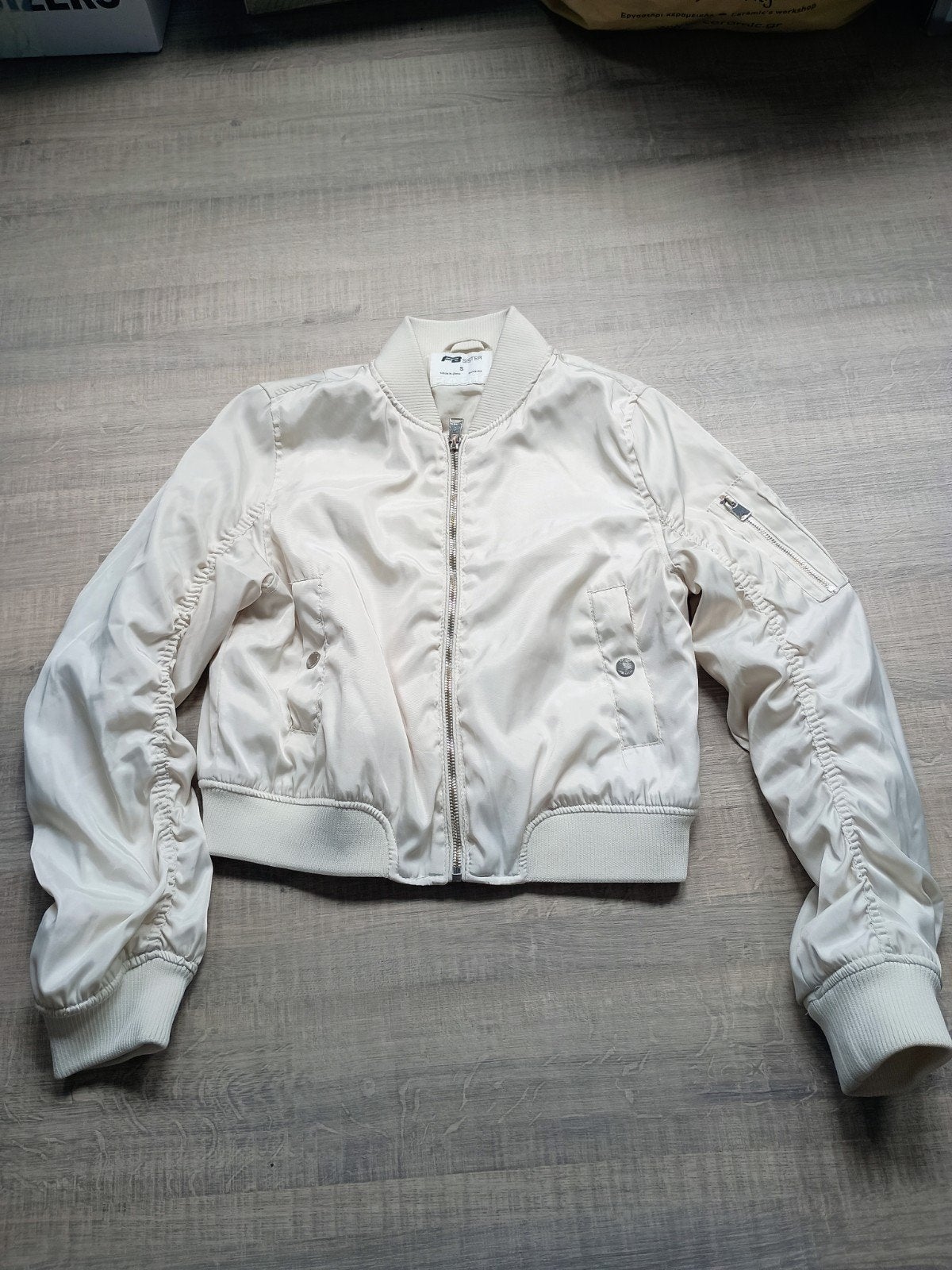 FB Sister Bomberjack Maat S, Kleding | Dames, Beige, Ophalen of Verzenden, Maat 36 (S), FB Sister