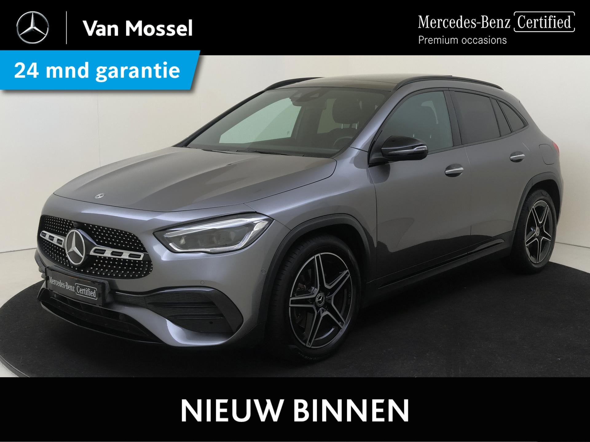 Mercedes-Benz GLA-klasse 200 Business Solution AMG / Panoram, Auto's, Automatische klimaatregeling, 4 cilinders, Leder en Stof