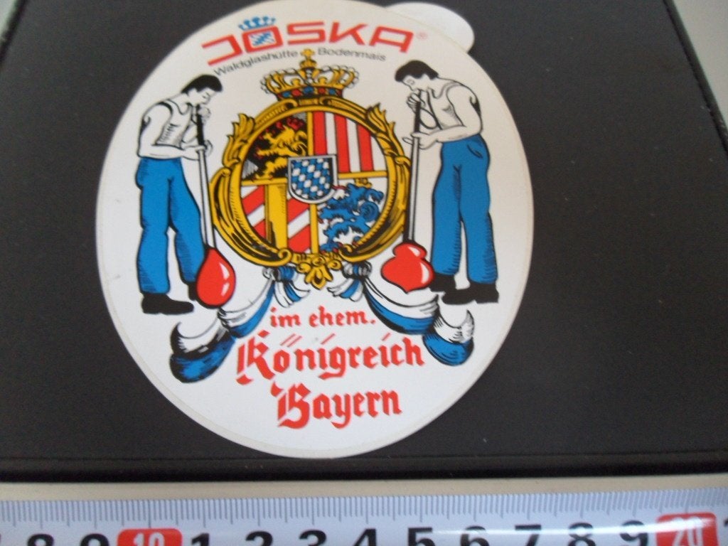 sticker JOSKA Waldglashütte Bodenmais im ehem Konigreich B*, Ophalen, Zo goed als nieuw