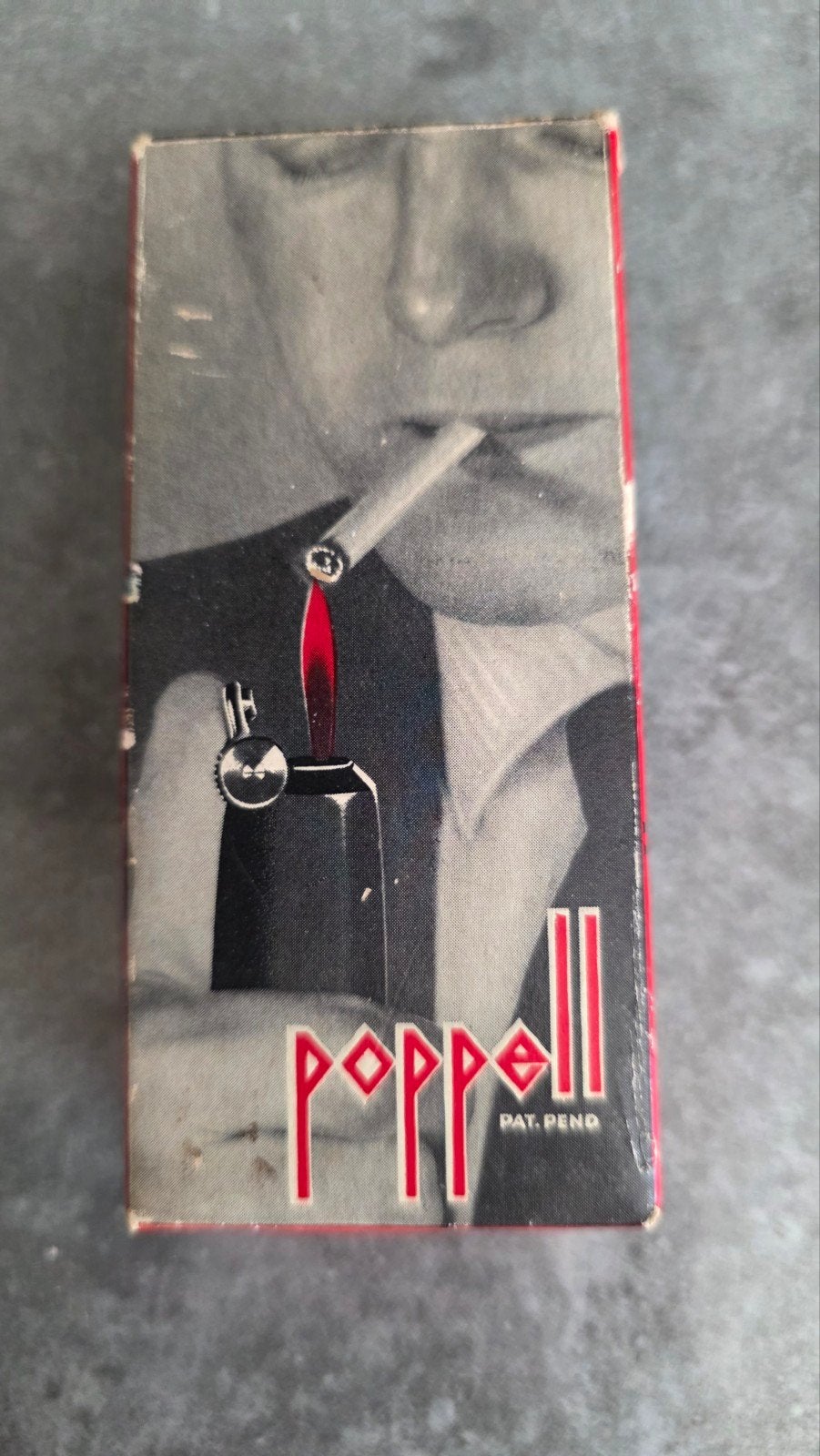Vintage Poppell aansteker in originele verpakking, Verzamelen, Ophalen of Verzenden