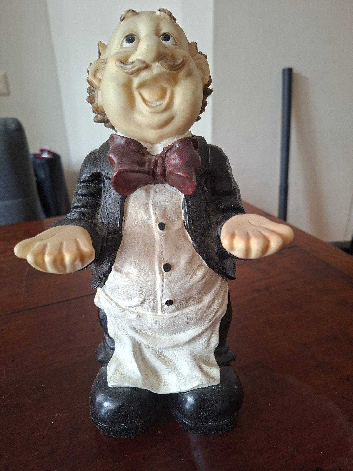 Vintage Ober Figuur - Decoratieve Huisdecoratie, Ophalen, Gebruikt