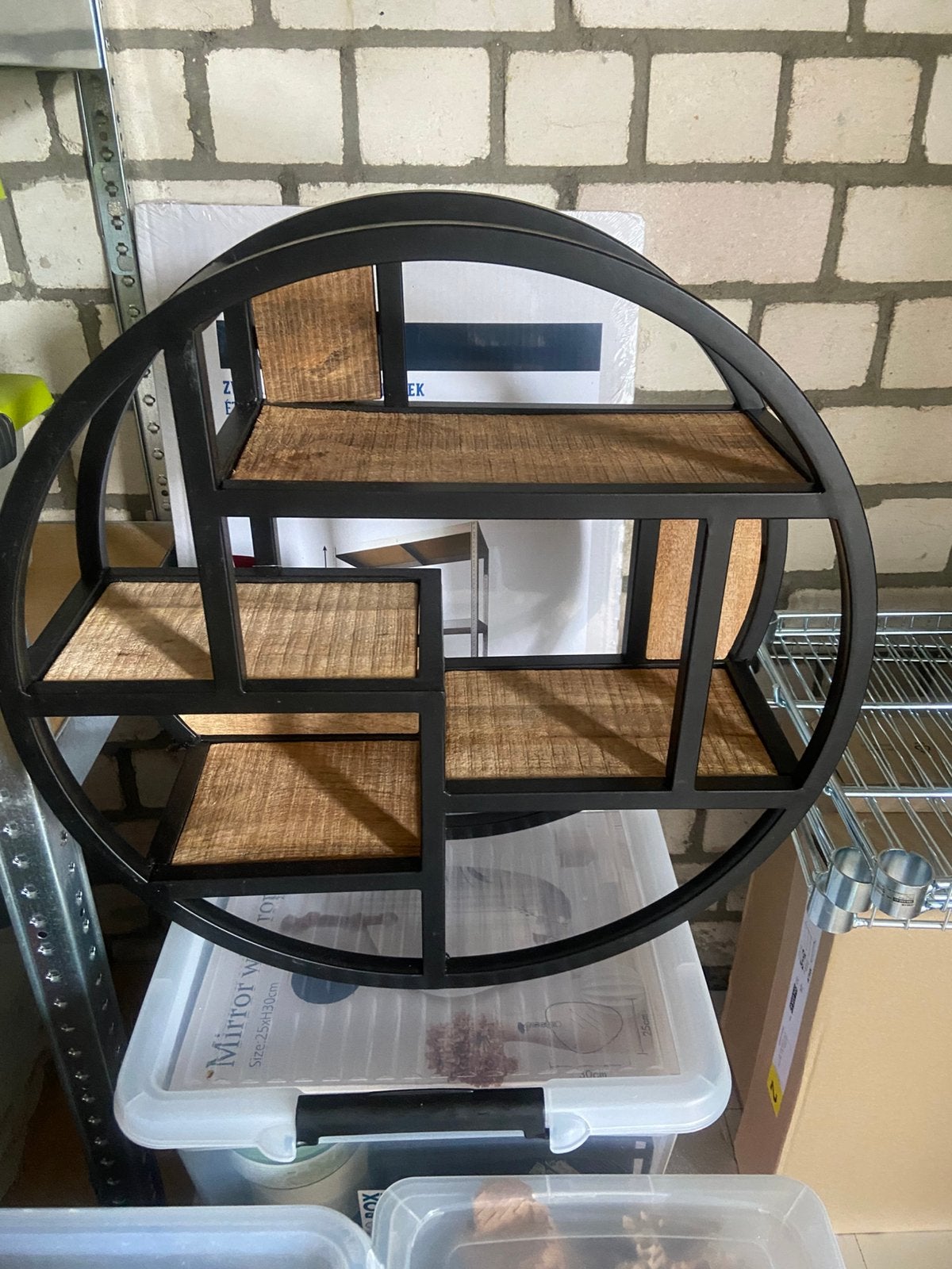 Ronde wandplank, Huis en Inrichting, Woonaccessoires | Wandplanken en Boekenplanken, Ophalen, Nieuw