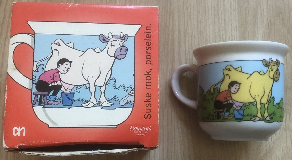 SUSKE EN WISKE - MOK - PORSELEIN - NIEUW IN DOOS, Verzamelen, Ophalen of Verzenden, Suske en Wiske, Nieuw, Gebruiksvoorwerp