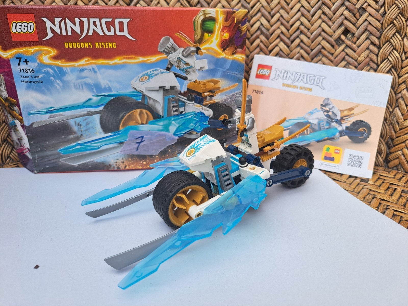 LEGO Ninjago 71816 Zane's Ice Motorcycle, Ophalen of Verzenden, Zo goed als nieuw