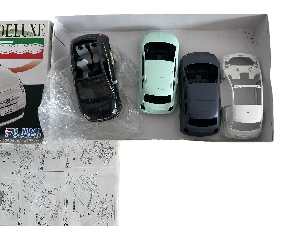 Fujimi 123738 Fiat 500 DX 1/24 4x, Overige merken, Auto, Groter dan 1:32, Nieuw