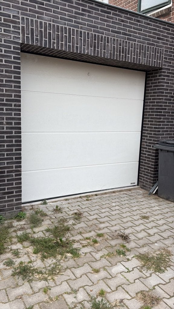 Elektrische garagedeur, Ophalen, Kunststof, Garagedeur, Zo goed als nieuw