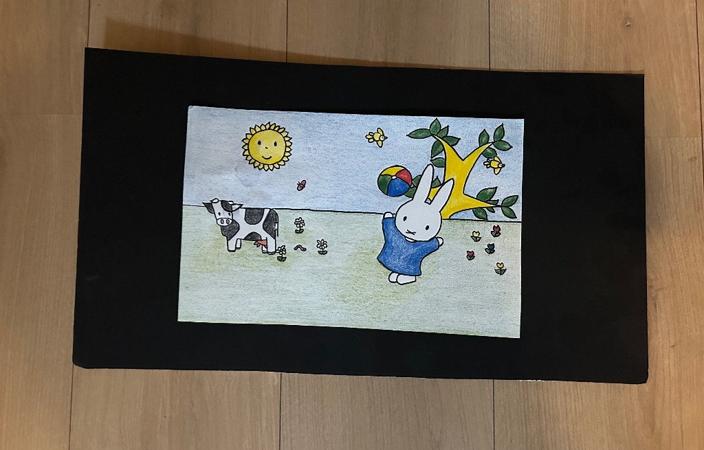Nijntje plaat voor op kinderkamer, Ophalen, Zo goed als nieuw, Handgemaakt, Wanddecoratie