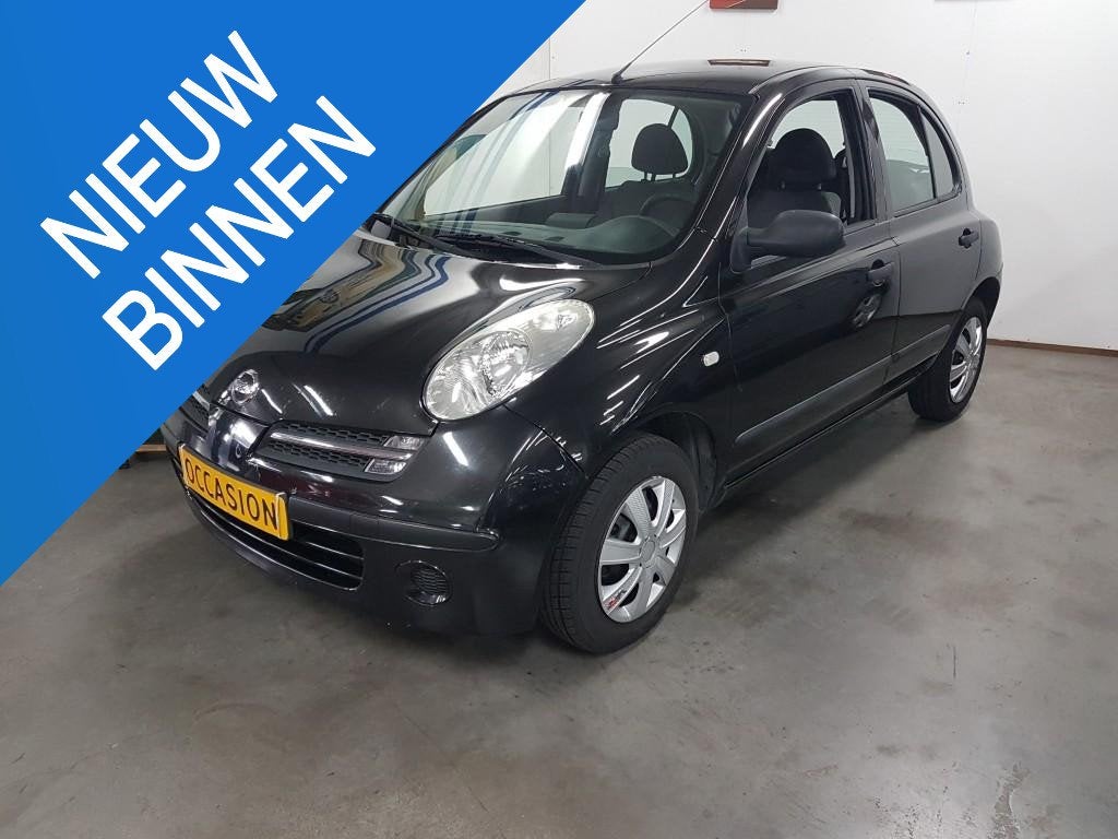 Nissan Micra 1200i 5DEURS AIRCO Nieuwe APK, Voorwielaandrijving, Stof, Gebruikt, 4 cilinders
