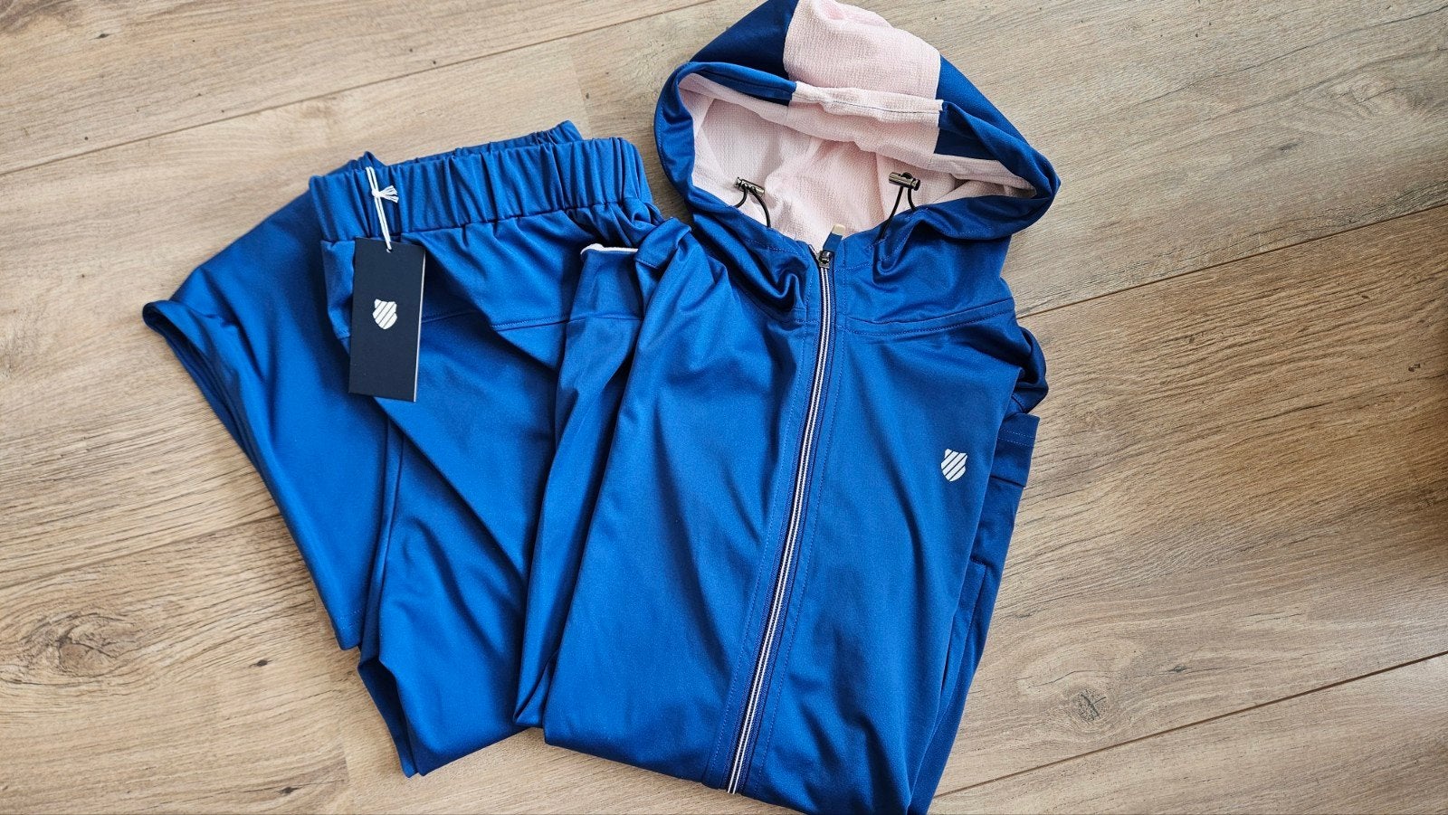 K-Swiss Hypercourt Express Stretch Trainingspak maat M, Maat 38/40 (M), Blauw, Nieuw, Ophalen of Verzenden
