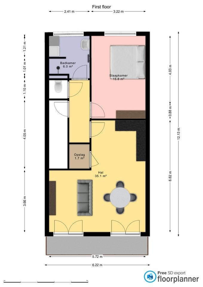 Appartement te huur Centrum Nieuw Bergen, Limburg, Nieuw Bergen (L), Appartement, 1 kamers