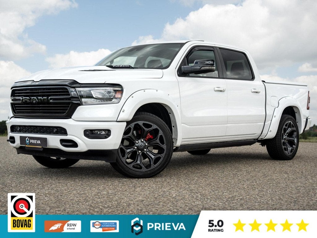 Dodge Ram 1500 LARAMIE 5.7 V8 HEMI 4x4 LPG|Euro 6|H&K Audio|, Automaat, Gebruikt, 5654 cc, Wit