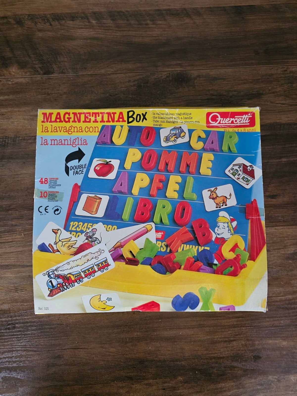 Vintage Quercetti Magnetina Box - Nieuwstaat Speelgoed, Ophalen of Verzenden, Zo goed als nieuw, Taal en Lezen