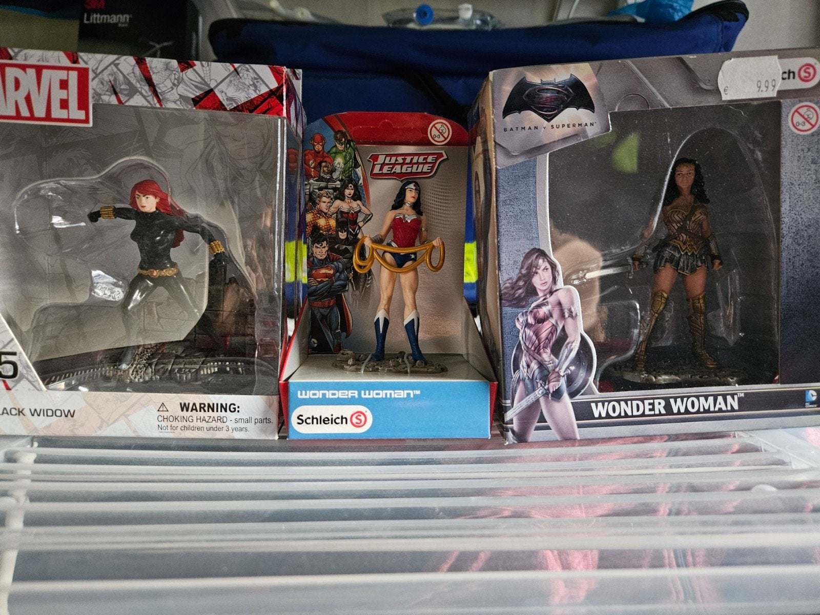 Schleich wonderwoman 2x en blach widow nieuw, Eén persoon