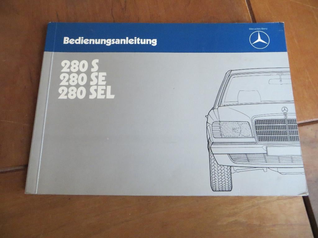 Instructieboek Mercedes-Benz 280 S, 280 SE/L W126 1983, Ophalen of Verzenden