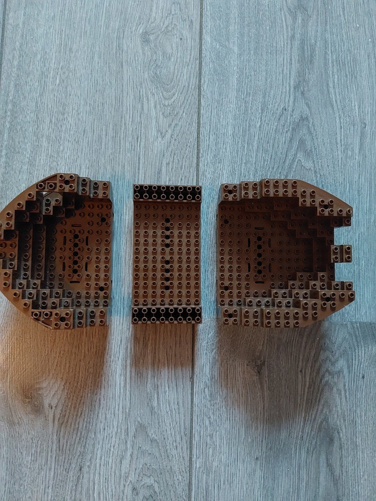 Lego bruine boot romp onderdelen, Ophalen