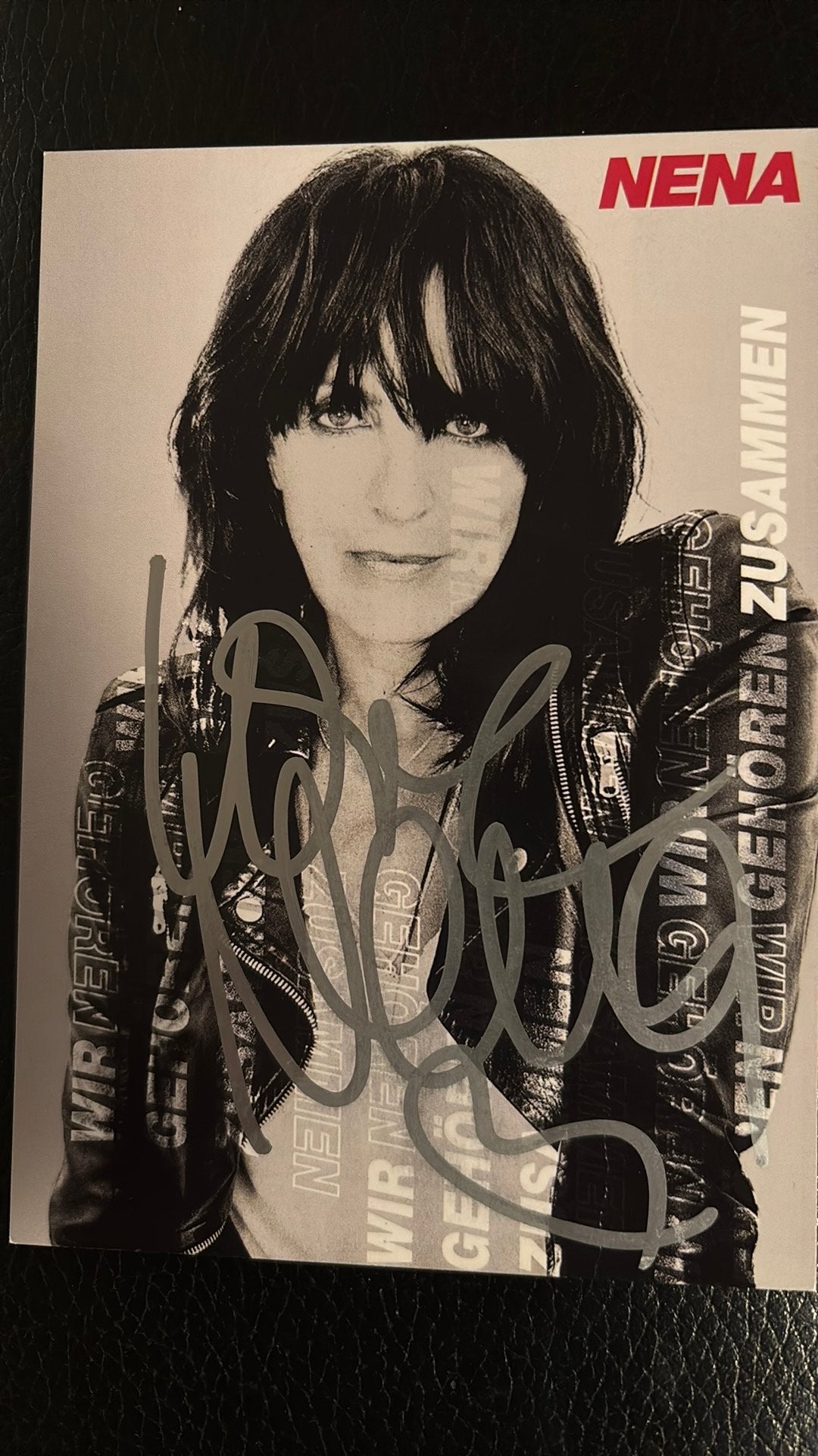 NENA Wir gehören zusammen KAART ECHTE handtekening, Verzenden, 1980 tot heden, Ongelopen, Sterren en Beroemdheden