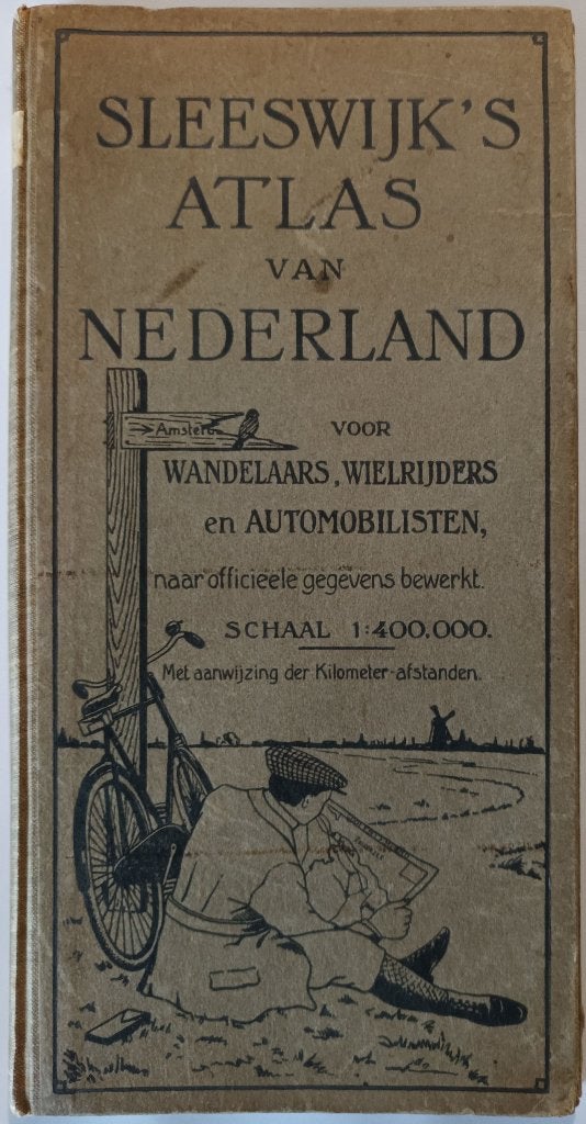 Atlas Nederland - Sleeswijk’s atlas van Nederland, Gelezen, Overige atlassen, Ophalen of Verzenden, 1800 tot 2000