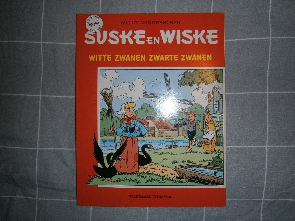 Suske en Wiske – Witte zwanen zwarte zwanen (1987) 1e druk, Ophalen, Eén stripboek, Scenario: Willy Vandersteen. Tekeningen: Paul Geerts