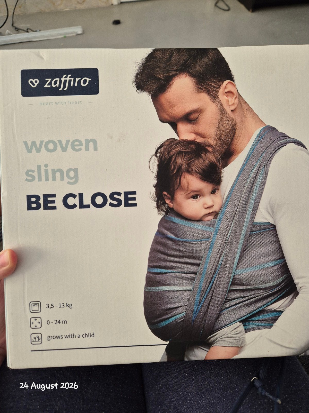 Zaffiro Draagdoek "BE CLOSE" - Zo goed als nieuw, Kinderen en Baby's, Overige merken, Draagdoek, Ophalen of Verzenden, Zo goed als nieuw