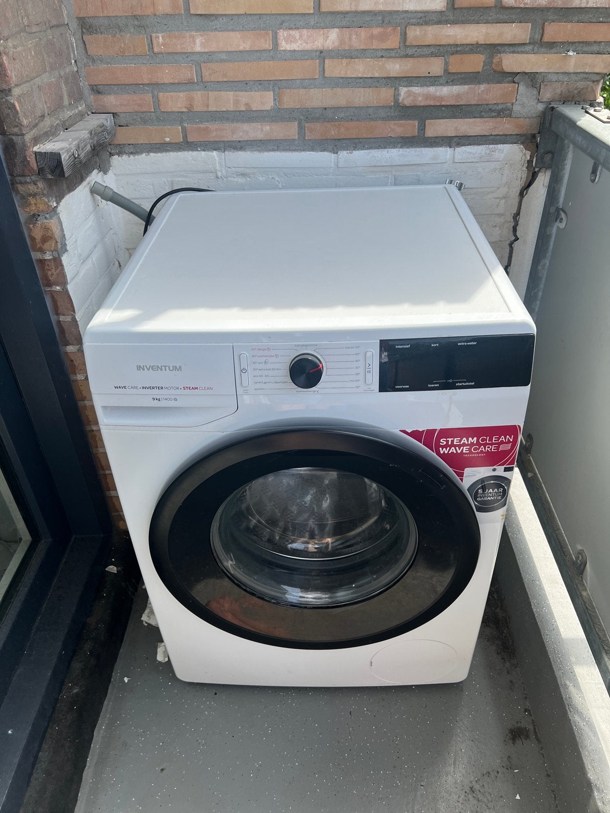 Inventum Wasmachine 9 kg - 1400 TPM - Stoomfunctie (Energie