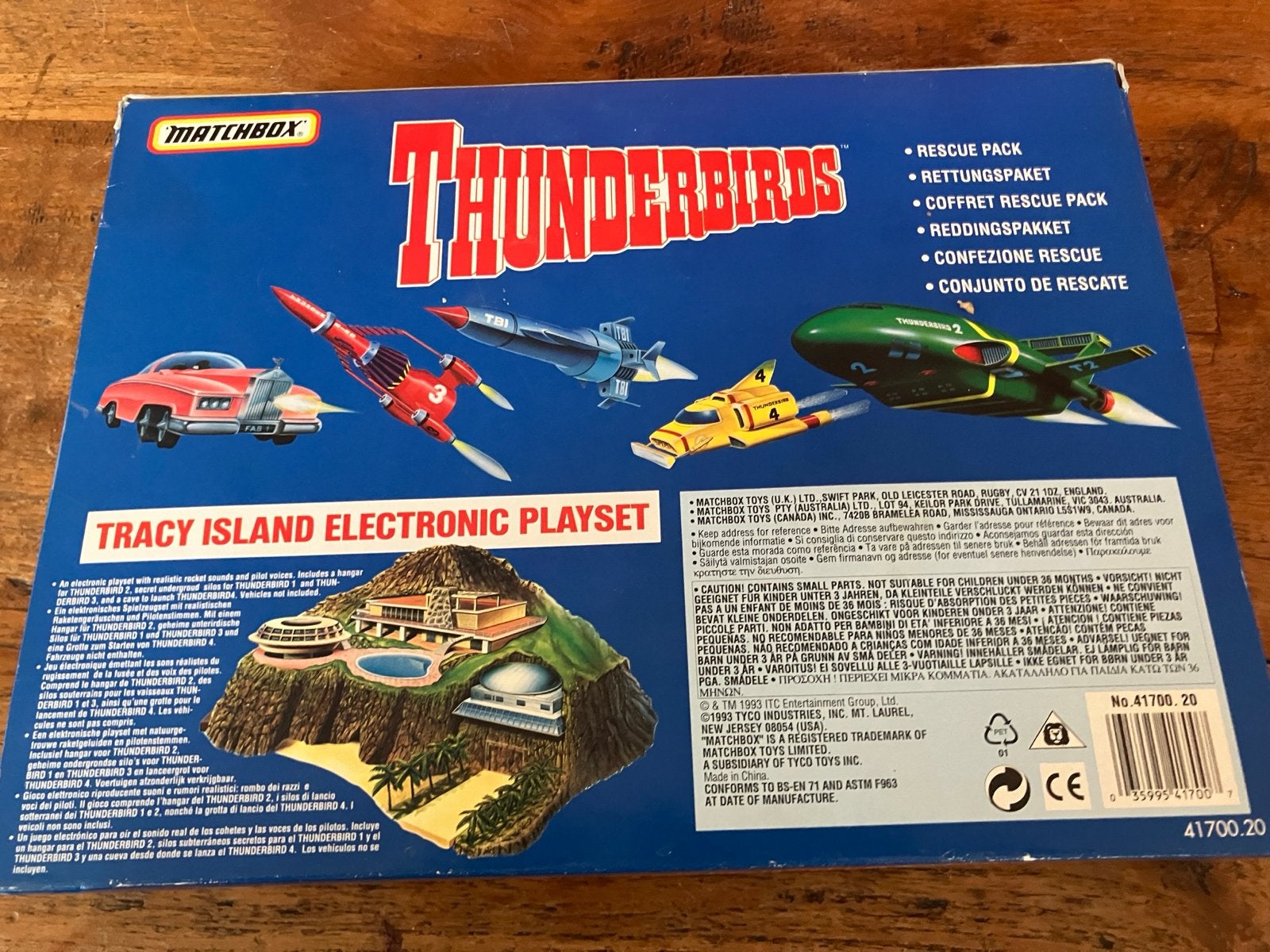 Matchbox Thunderbirds Rescue Pack - Vintage Speelgoed, Kinderen en Baby's, Speelgoed | Overig, Ophalen, Zo goed als nieuw, Jongen of Meisje