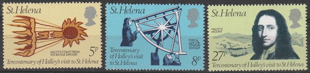 4754. St. Helena 301/03 pfr. Edmund Halley, Postzegels en Munten, Ophalen of Verzenden, Overige landen, Postfris