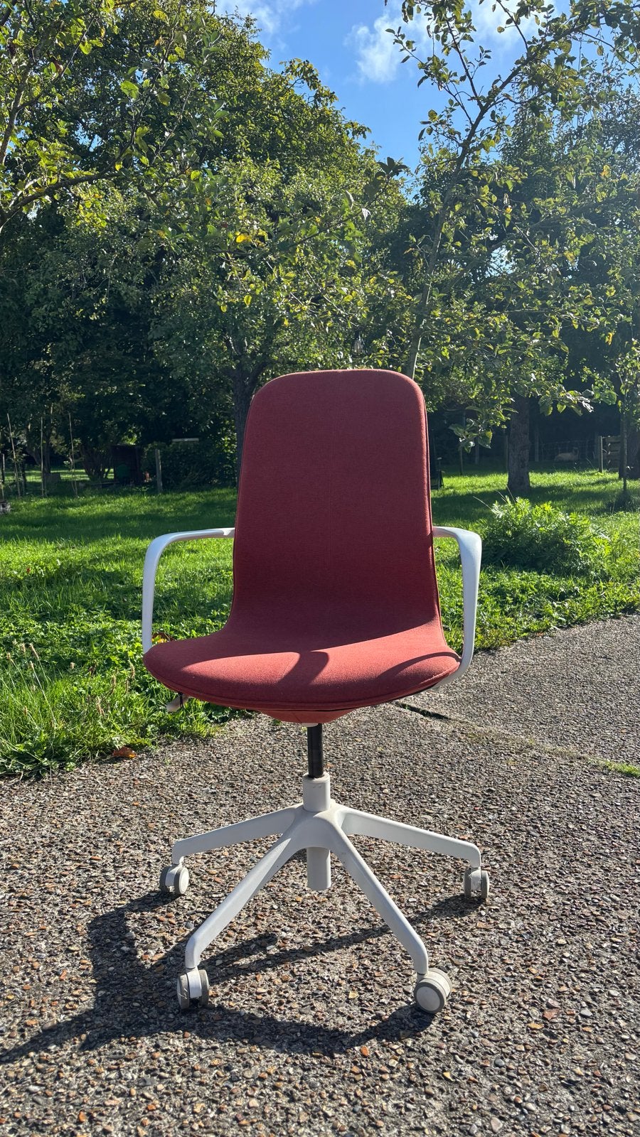 IKEA langfjall bureaustoel - terracotta, Ophalen, Gebruikt, Rood, Bureaustoel