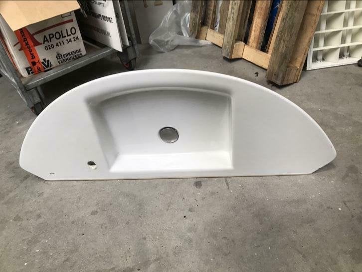 Wastafel Roca design 108 cm breed, Doe-het-zelf en Verbouw, Sanitair, Steen, Niet ingevuld, Zo goed als nieuw, Wastafel