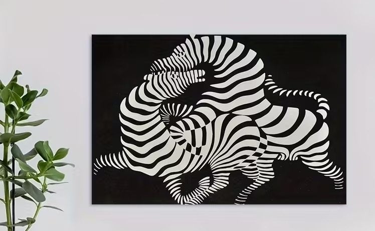 Victor Vasarely - Optical Illusion - Canvas Schilderij, Ophalen of Verzenden