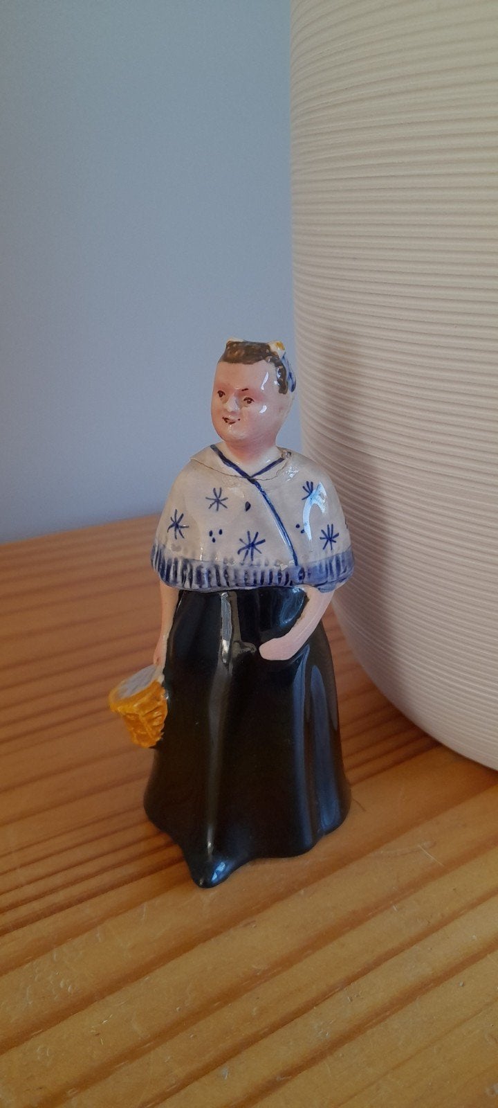 Bols Scheveningen Vrouwtje - Vintage Delfts Blauw, Antiek en Kunst, Ophalen of Verzenden