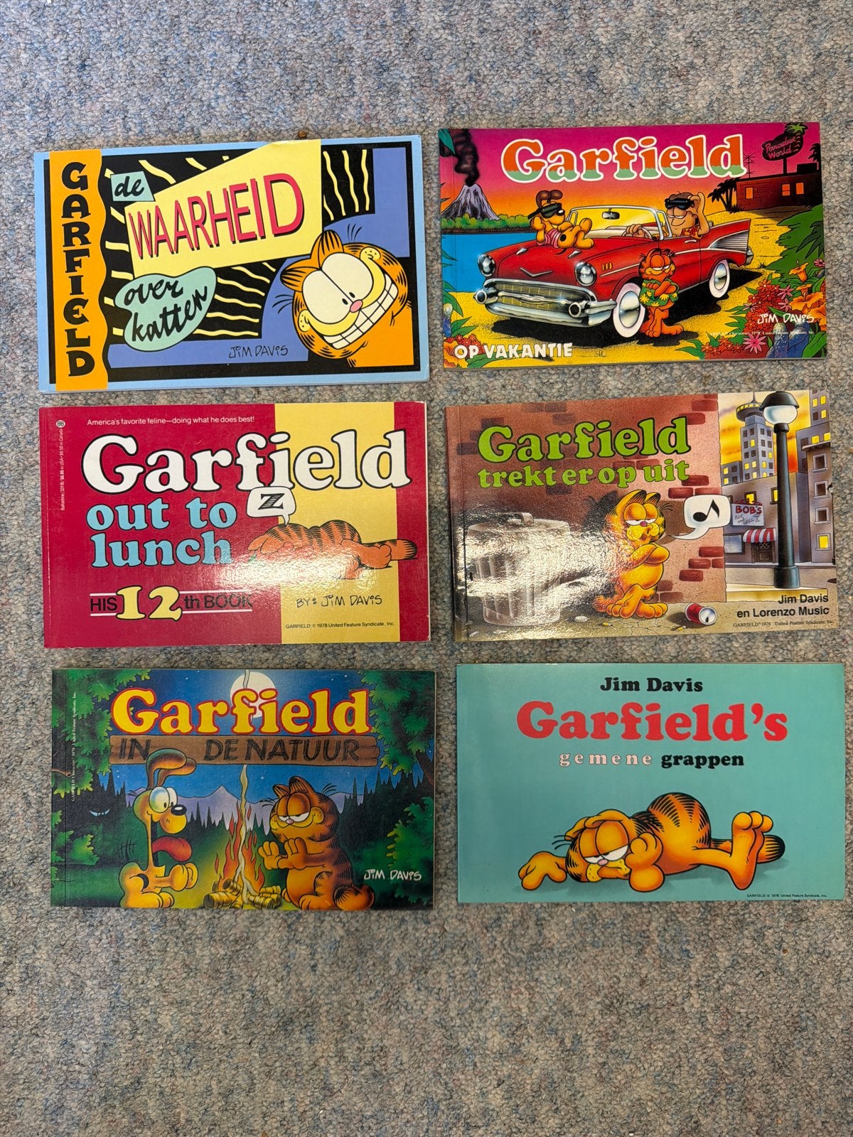 Garfield stripboeken collectie - 6 delen, Meerdere stripboeken, Ophalen of Verzenden, Gelezen