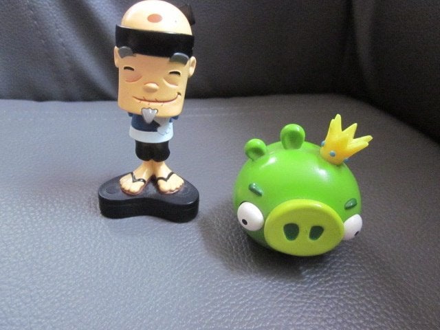 2 poppetjes angry birds voor computerspel uit 2009, 1 speler, Ophalen of Verzenden, Gebruikt, Vanaf 7 jaar