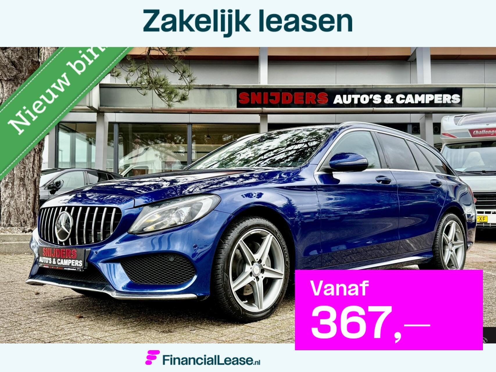 Mercedes C-klasse Estate 200 Sport Edition 4Matic, Automaat, Gebruikt, 4 cilinders, Blauw