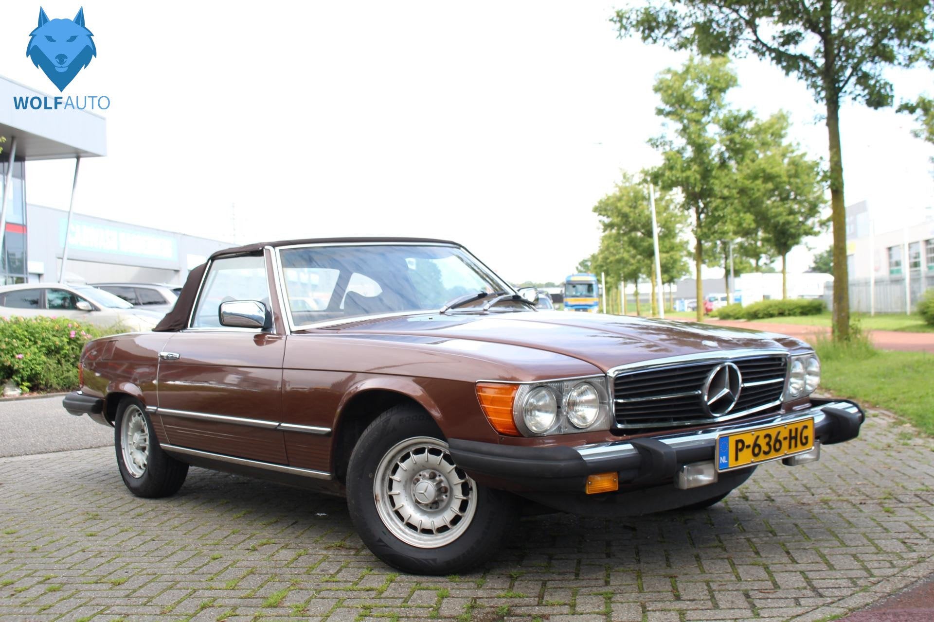 Mercedes-Benz SL 450 SL V8 Cabrio Automaat, Airco NETTE STAA, Auto's, 228 pk, Stof, Beige, Mercedes-Benz