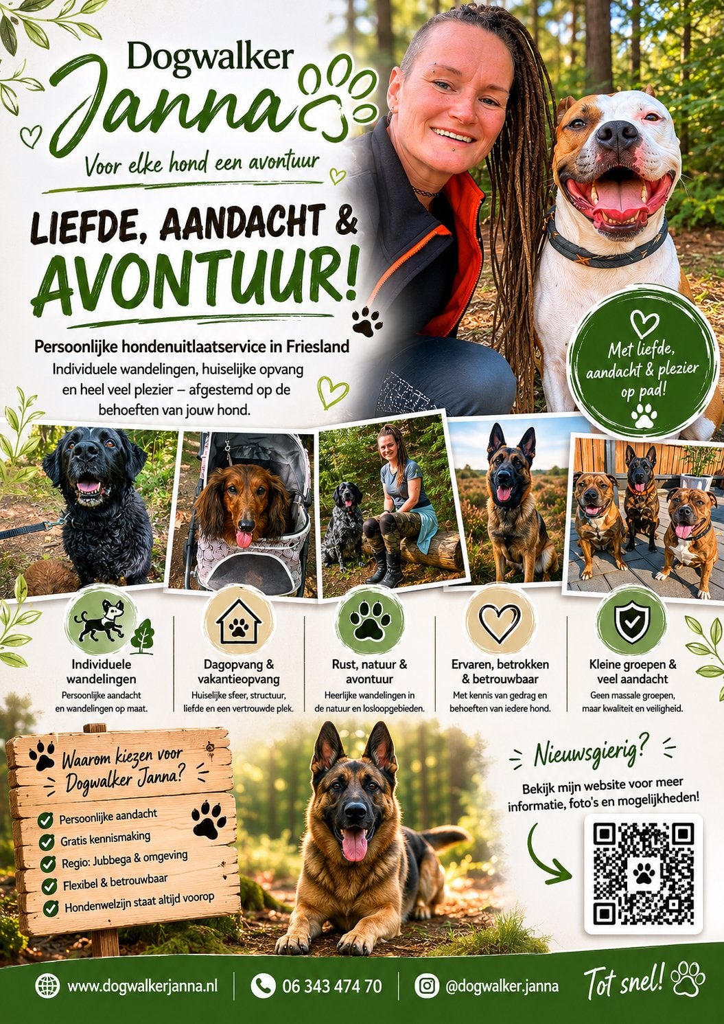 Honden Uitlaatservice & vakantieopvang, Uitlaatservice