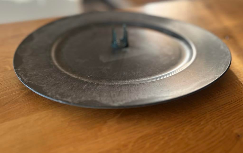 Grote grijze kunststof schaal - 33 cm diameter, Kunststof, Schaal, Rond, Ophalen of Verzenden